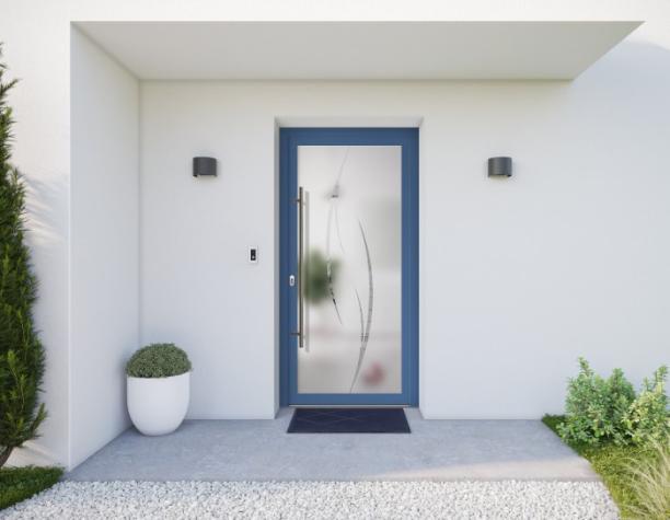 portes entrees vitrees personnalisables ha76 aluminium luminosite transparence